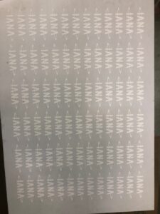 少量轉印貼紙 少量轉印貼紙 白墨